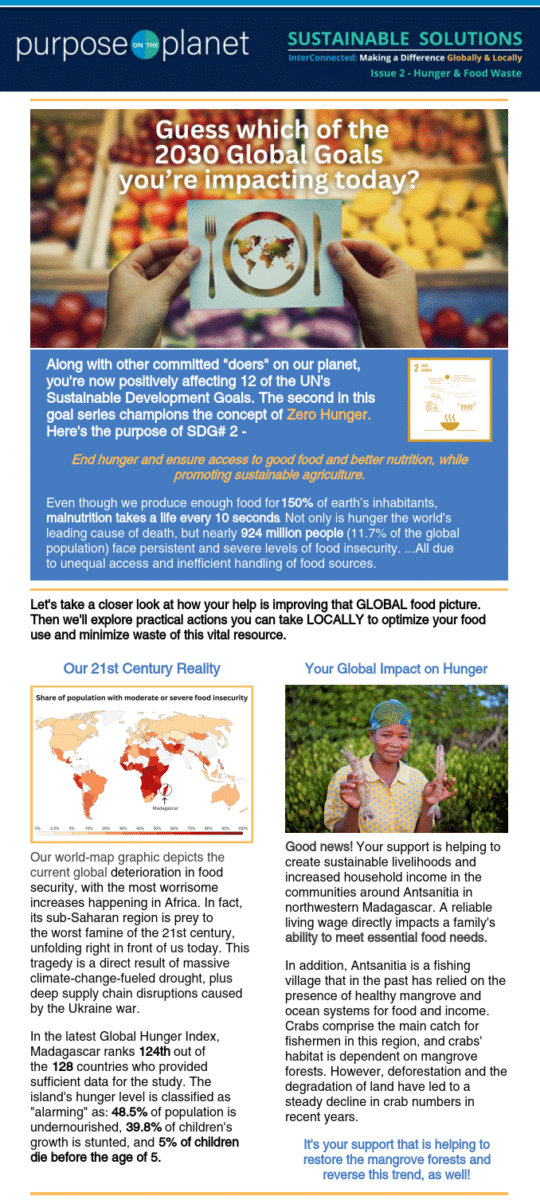 Impact Sustainable Development Goals - SDG 2